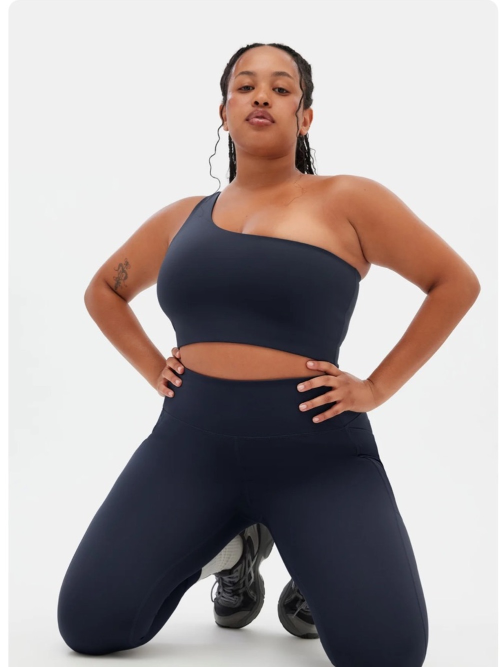 Girlfriend Collective Skyline Bianca One Shoulder Bra
